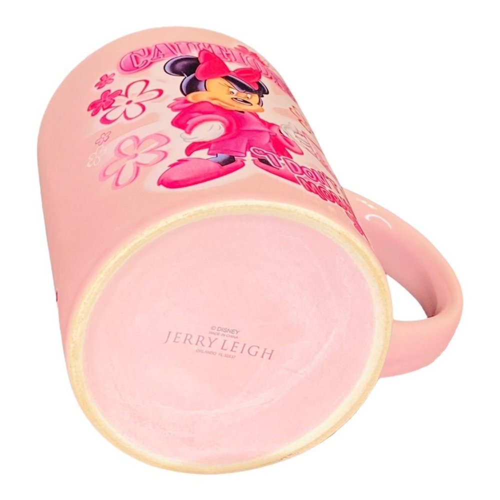 Minnie Mouse "Caution: I Don't Do Mornings" Coffee Mug by Jerry Leigh - Picture 4 of 7